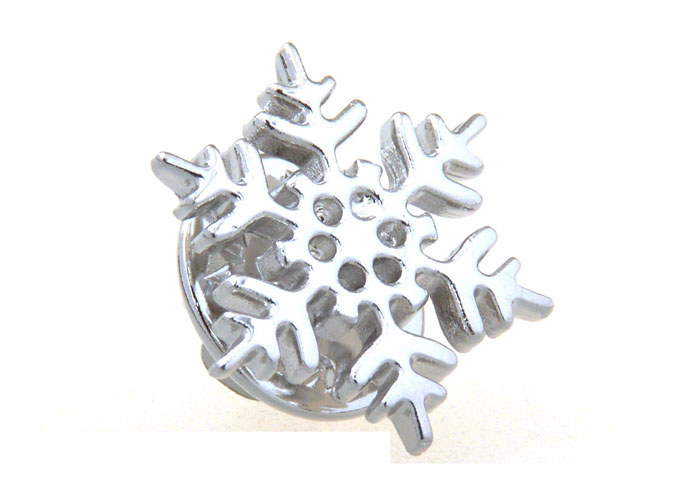 Snowflake The Brooch  Silver Texture The Brooch The Brooch Festival Holiday Wholesale & Customized  CL955837