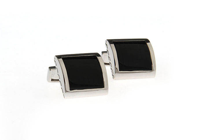  Black Classic Cufflinks Onyx Cufflinks Wholesale & Customized  CL651892