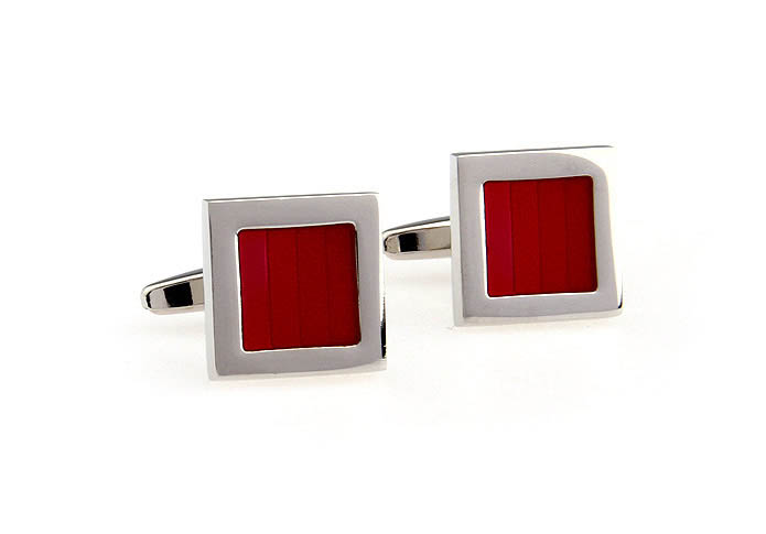  Red Festive Cufflinks Paint Cufflinks Wholesale & Customized  CL651515