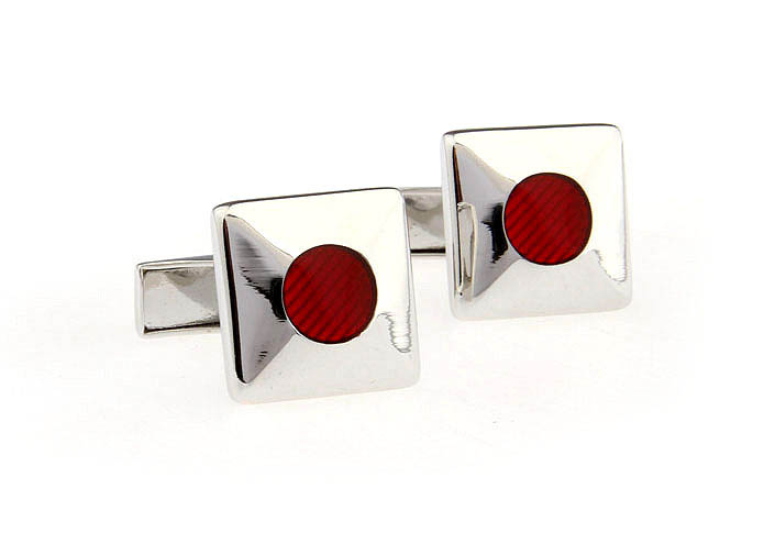  Red Festive Cufflinks Paint Cufflinks Wholesale & Customized  CL651656