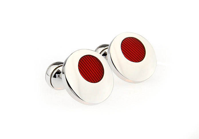  Red Festive Cufflinks Paint Cufflinks Wholesale & Customized  CL651664