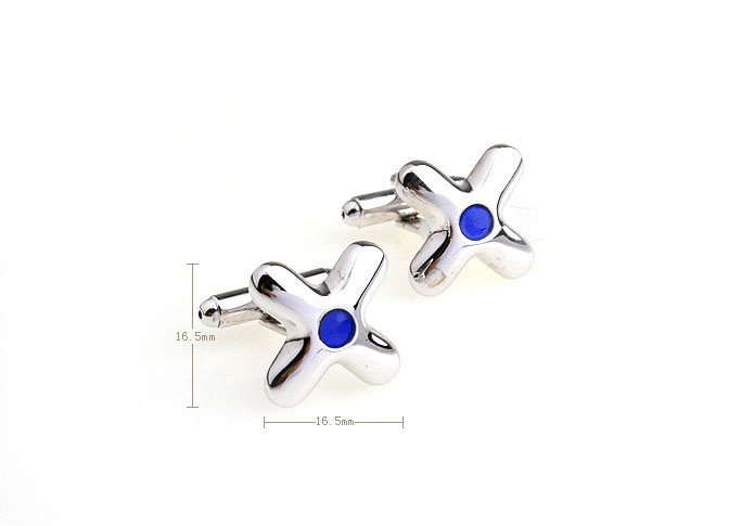  Blue Elegant Cufflinks Paint Cufflinks Wholesale & Customized  CL651765