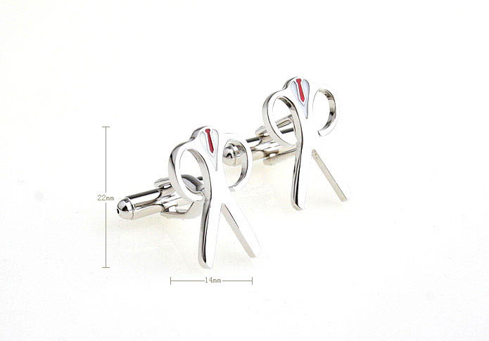 Scissors Cufflinks  Multi Color Fashion Cufflinks Paint Cufflinks Tools Wholesale & Customized  CL651776
