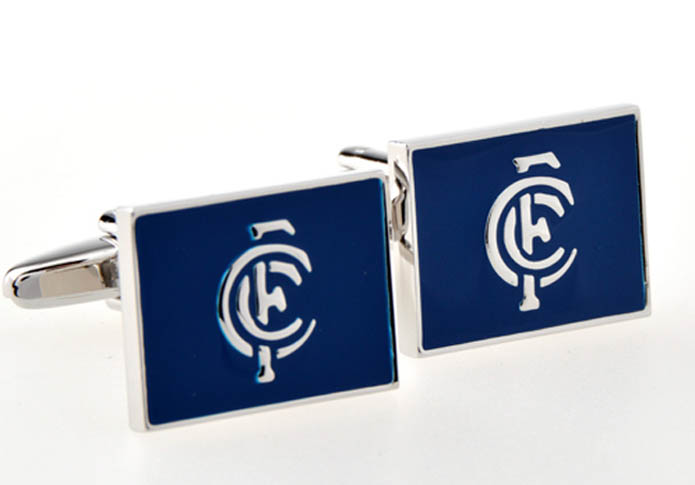CF Cufflinks  Blue Elegant Cufflinks Paint Cufflinks Flags Wholesale & Customized  CL654038