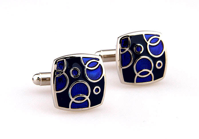  Blue Elegant Cufflinks Paint Cufflinks Wholesale & Customized  CL662574