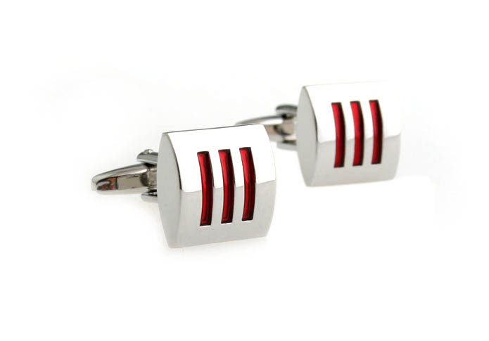  Red Festive Cufflinks Paint Cufflinks Wholesale & Customized  CL662605