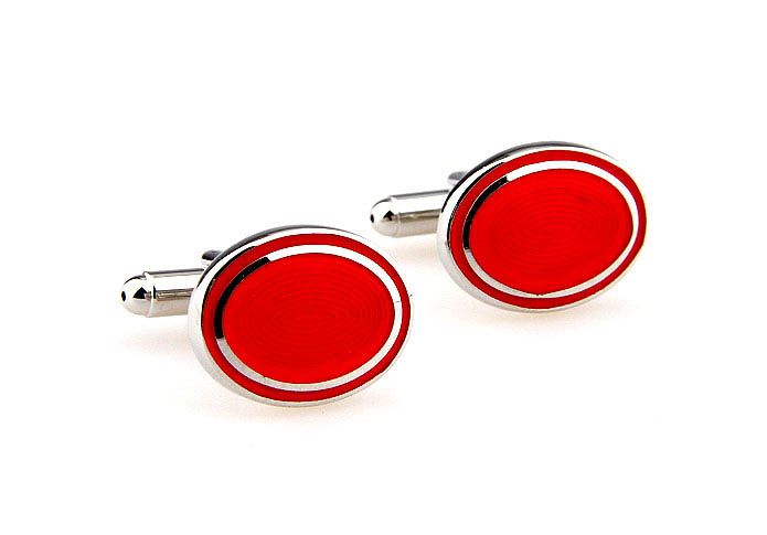  Red Festive Cufflinks Paint Cufflinks Wholesale & Customized  CL662776