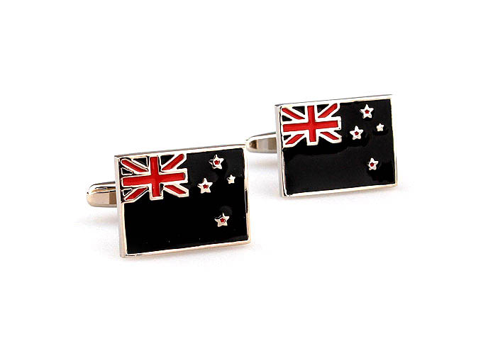 New Zealand flag Cufflinks  Multi Color Fashion Cufflinks Paint Cufflinks Flag Wholesale & Customized  CL662958