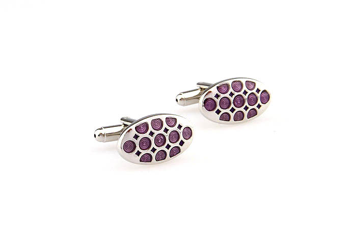  Purple Romantic Cufflinks Paint Cufflinks Wholesale & Customized  CL663254