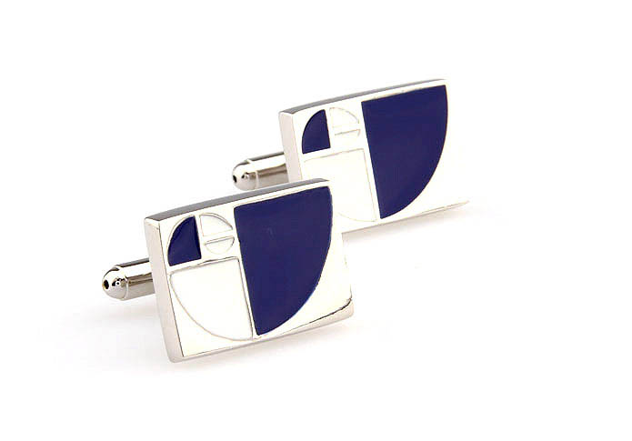  Blue White Cufflinks Paint Cufflinks Funny Wholesale & Customized  CL663282