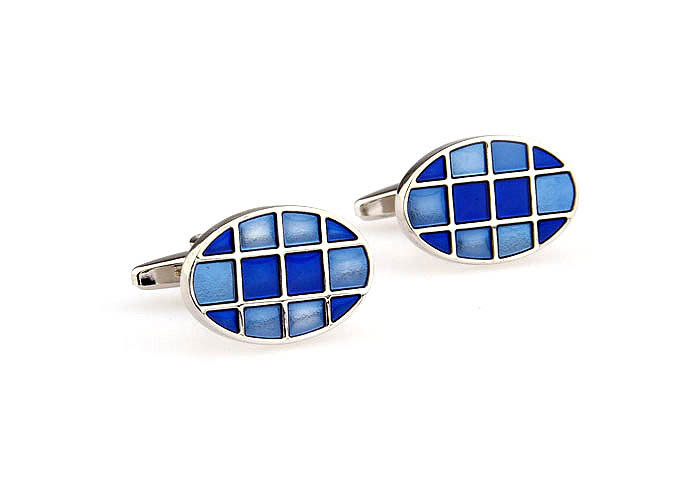  Blue Elegant Cufflinks Paint Cufflinks Wholesale & Customized  CL663439