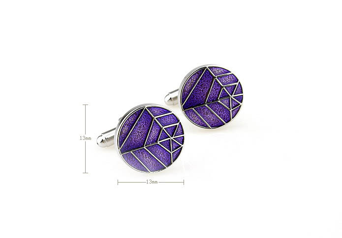  Purple Romantic Cufflinks Paint Cufflinks Flags Wholesale & Customized  CL671076