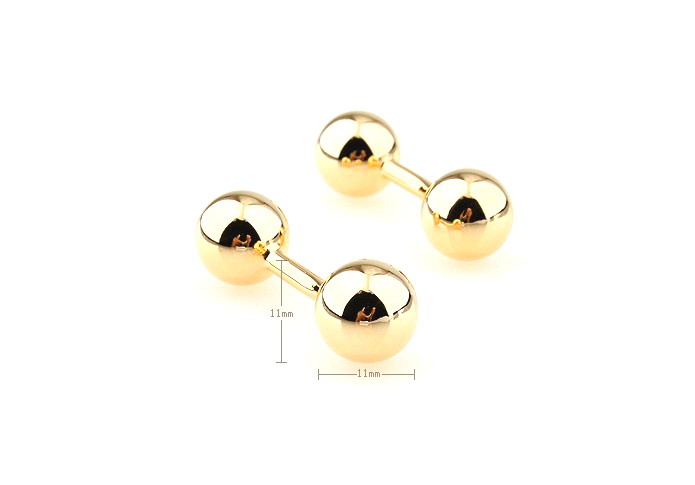Golden Ball Cufflinks  Gold Luxury Cufflinks Metal Cufflinks Funny Wholesale & Customized  CL652968