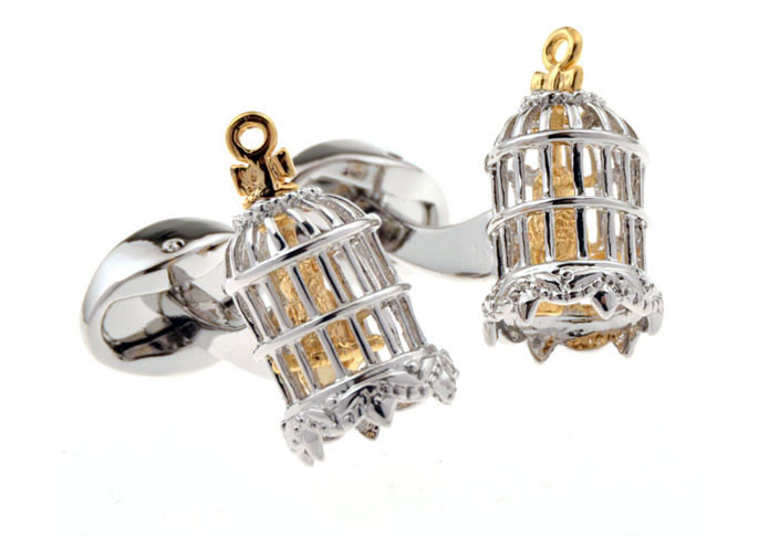 Birdcage Cufflinks Gold Luxury Cufflinks Metal Cufflinks Tools Wholesale & Customized CL655441