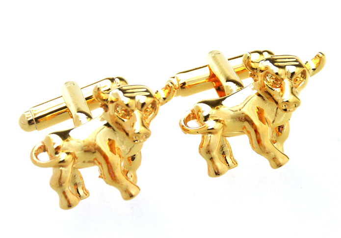 Cattle Cufflinks  Gold Luxury Cufflinks Metal Cufflinks Animal Wholesale & Customized  CL656955