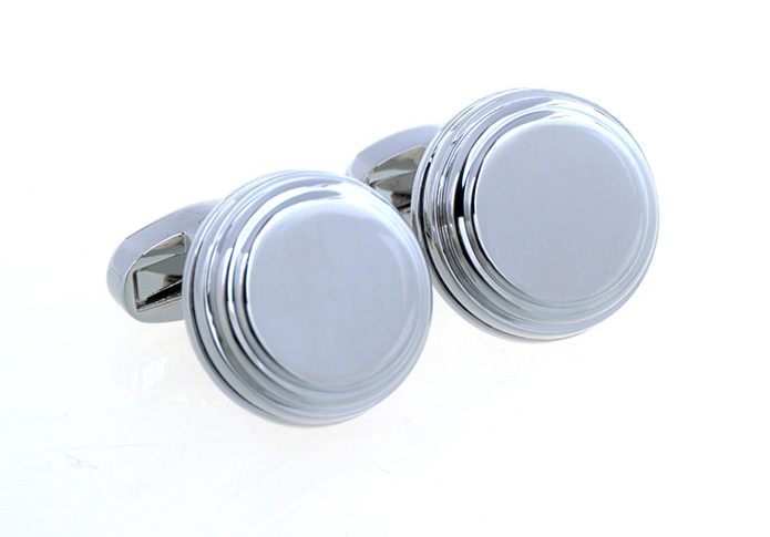  Silver Texture Cufflinks Metal Cufflinks Wholesale & Customized  CL657080