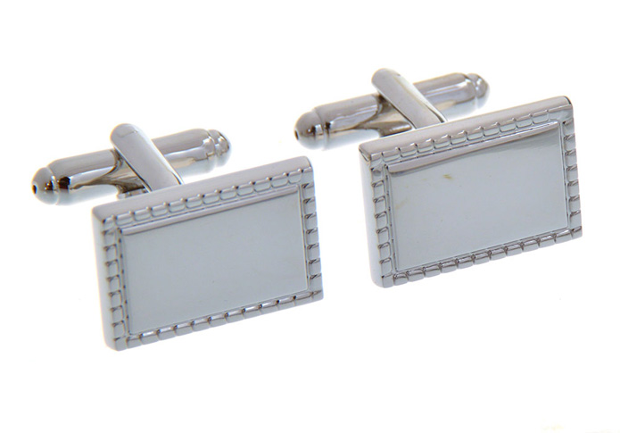 Watch Cufflinks  Silver Texture Cufflinks Metal Cufflinks Wholesale & Customized  CL657113