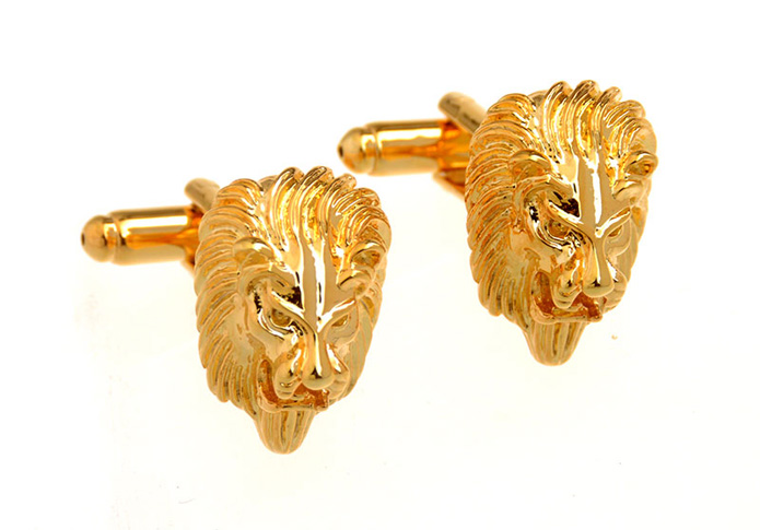 Lion Cufflinks  Gold Luxury Cufflinks Metal Cufflinks Animal Wholesale & Customized  CL657119