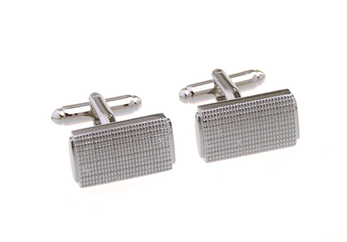  Silver Texture Cufflinks Metal Cufflinks Wholesale & Customized  CL657123
