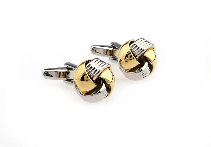  Gold Luxury Cufflinks Metal Cufflinks Knot Wholesale & Customized  CL667090