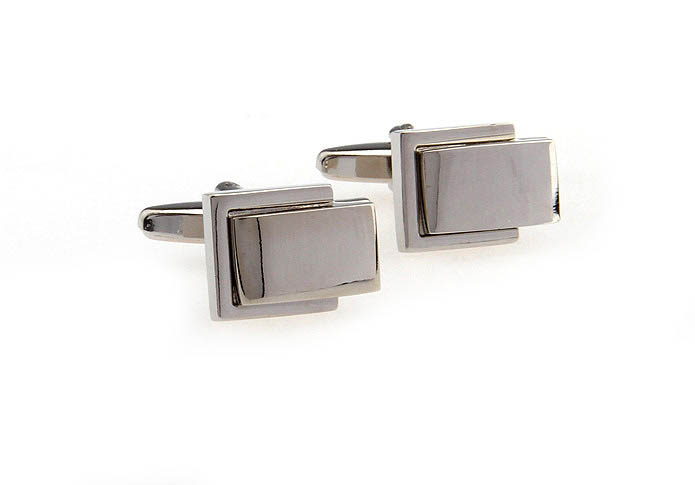 Silver Texture Cufflinks Metal Cufflinks Wholesale & Customized  CL667106