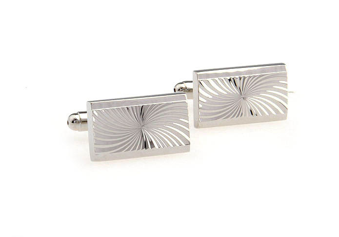  Silver Texture Cufflinks Metal Cufflinks Wholesale & Customized  CL667309