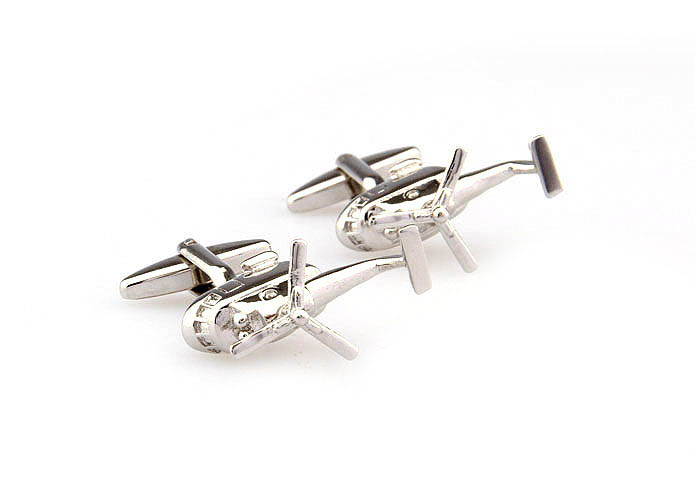 Helicopters Cufflinks  Silver Texture Cufflinks Metal Cufflinks Military Wholesale & Customized  CL667569