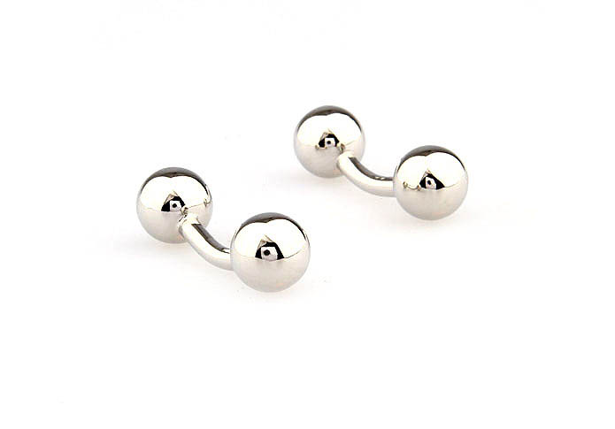 Double-sided ball Cufflinks  Silver Texture Cufflinks Metal Cufflinks Funny Wholesale & Customized  CL667672