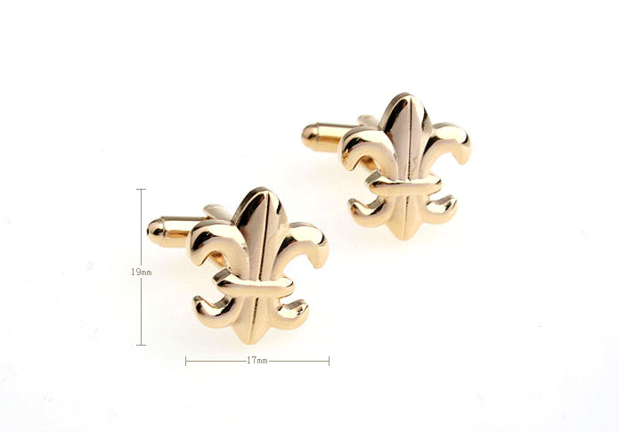 Spear shaped Cufflinks  Gold Luxury Cufflinks Metal Cufflinks Military Wholesale & Customized  CL671370