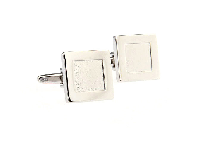  Silver Texture Cufflinks Metal Cufflinks Wholesale & Customized  CL671549