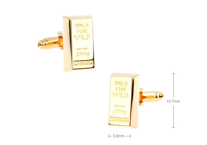 999.9 high imitation thousands of gold bullion Cufflinks  Gold Luxury Cufflinks Metal Cufflinks Funny Wholesale & Customized  CL671821