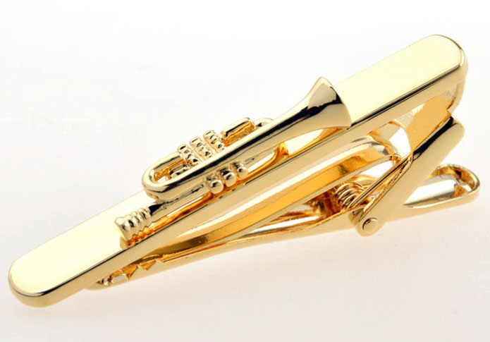 Orchestral Instruments Tie Clips  Gold Luxury Tie Clips Metal Tie Clips Music Wholesale & Customized  CL850857