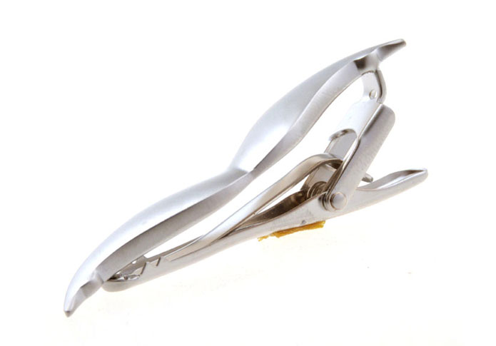  Silver Texture Tie Clips Metal Tie Clips Hipster Wear Wholesale & Customized  CL850920