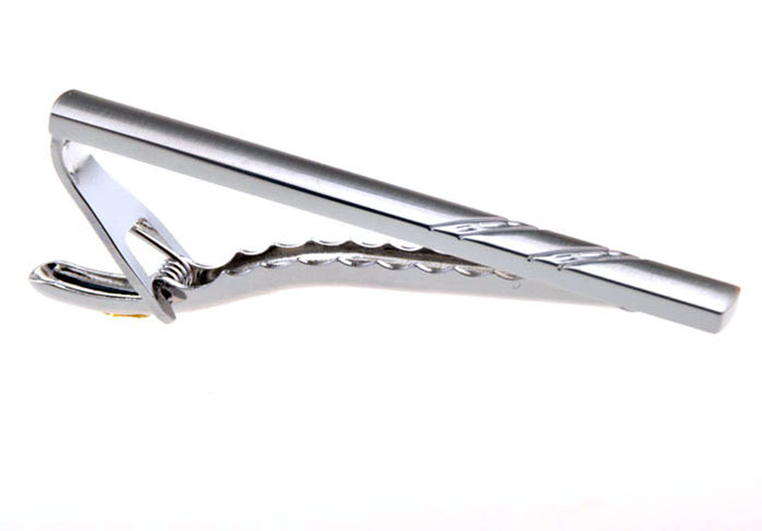  Silver Texture Tie Clips Metal Tie Clips Wholesale & Customized  CL850955