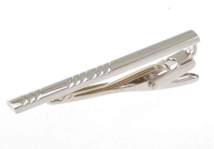  Silver Texture Tie Clips Metal Tie Clips Wholesale & Customized  CL850990