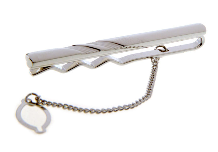  Silver Texture Tie Clips Metal Tie Clips Wholesale & Customized  CL851000