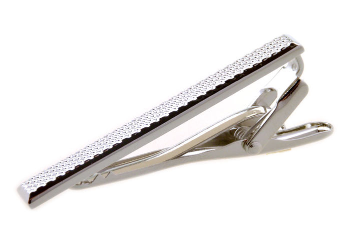  Silver Texture Tie Clips Metal Tie Clips Wholesale & Customized  CL851003