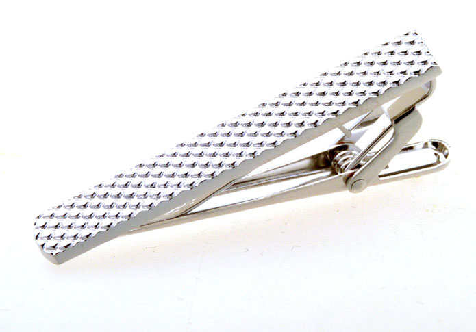  Silver Texture Tie Clips Metal Tie Clips Wholesale & Customized  CL851033