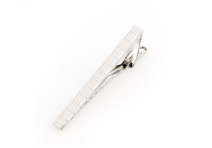  Silver Texture Tie Clips Metal Tie Clips Wholesale & Customized  CL860850