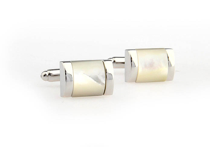  White Purity Cufflinks Shell Cufflinks Wholesale & Customized  CL651084