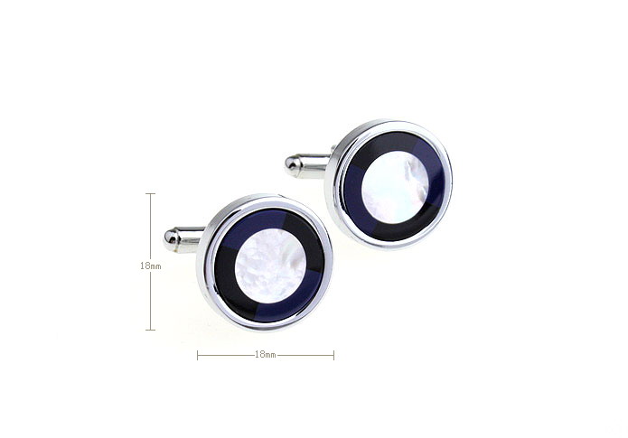  Blue White Cufflinks Shell Cufflinks Wholesale & Customized  CL651114