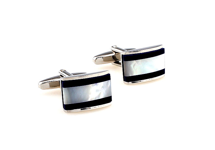  Black White Cufflinks Shell Cufflinks Wholesale & Customized  CL661324