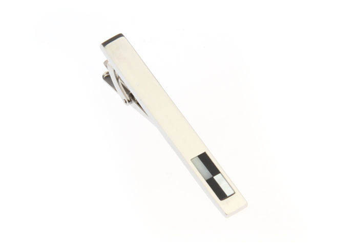  Black White Tie Clips Shell Tie Clips Wholesale & Customized  CL860756