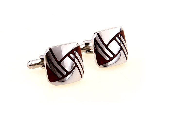 Ambilight Cufflinks  Khaki Dressed Cufflinks Stainless Steel Cufflinks Wholesale & Customized  CL620800