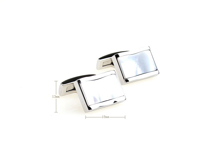  White Purity Cufflinks Stainless Steel Cufflinks Wholesale & Customized  CL640791