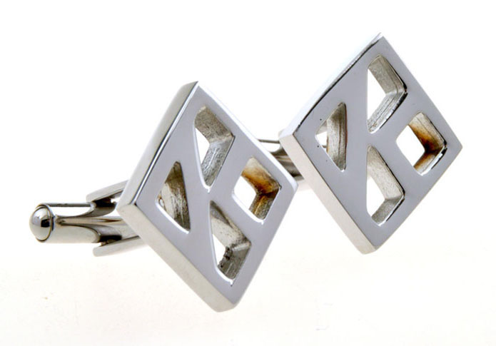  Silver Texture Cufflinks Stainless Steel Cufflinks Funny Wholesale & Customized  CL656110