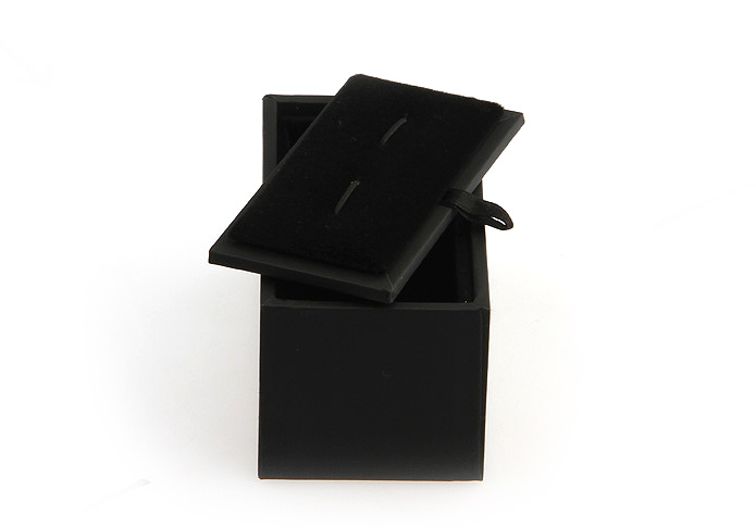 Imitation leather + Plastic Cufflinks Boxes  Black Classic Cufflinks Boxes Cufflinks Boxes Wholesale & Customized  CL210612