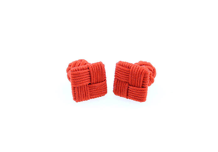  Orange Cheerful Cufflinks Silk Cufflinks Knot Wholesale & Customized  CL640801