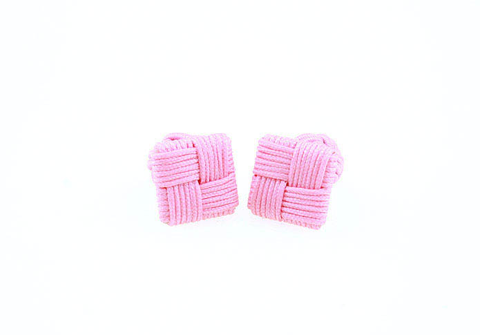  Pink Charm Cufflinks Silk Cufflinks Knot Wholesale & Customized  CL640808