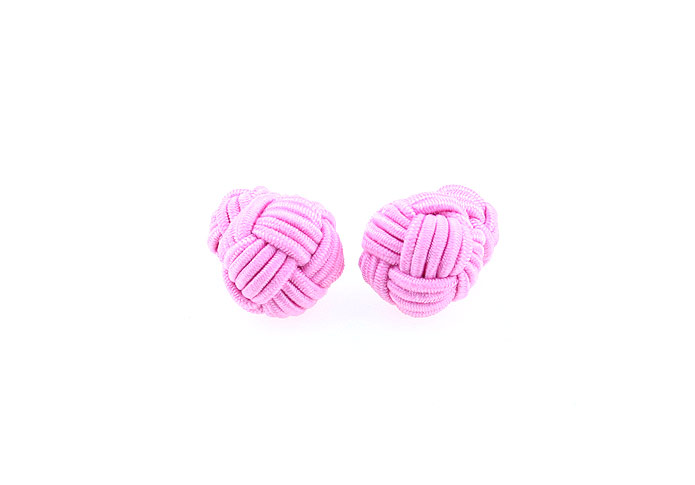  Pink Charm Cufflinks Silk Cufflinks Knot Wholesale & Customized  CL640810